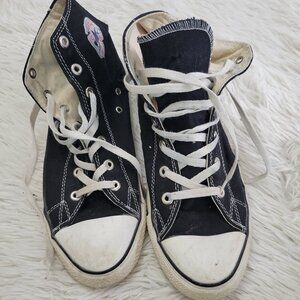 Converse Chuck Taylor All Star High Top Spiderman Shoes Mens 9.5 Black Color